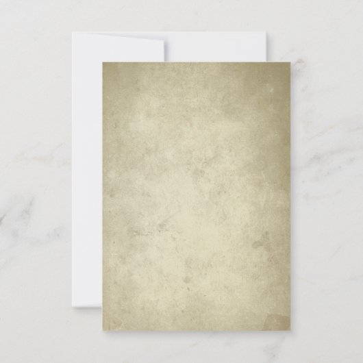 Eenvoudig monogram | papier RSVP (Achterkant)