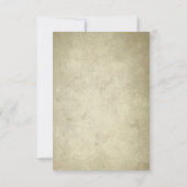 Eenvoudig monogram | papier RSVP Kaartje (Achterkant)