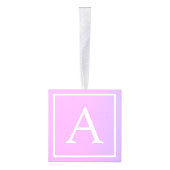 Eenvoudig Monogram | Subtiele roze/Paarse ombre Decoratie (Rechts)