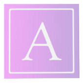 Eenvoudig Monogram | Subtiele roze/Paarse ombre Kubus (Rechts)