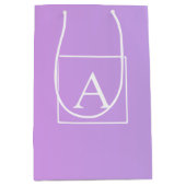 Eenvoudig Monogram | Subtiele roze/Paarse ombre Medium Cadeauzakje (Voorkant)