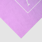 Eenvoudig Monogram | Subtiele roze/Paarse ombre Tissuepapier (Detail)