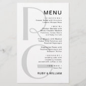 Eenvoudig monogram Typografie minimalistisch trouw (Voorkant)