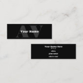 Eenvoudig monogram Visitekaartje (Voorkant / Achterkant)