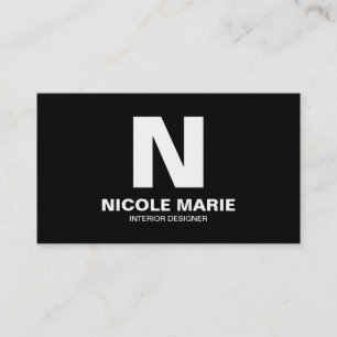 Eenvoudig Monogram Visitekaartje