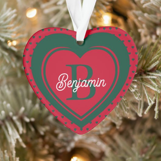 Eenvoudig monogram voor kerstmis ornament (Boom)