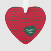 Eenvoudig monogram voor kerstmis ornament (achterkant)