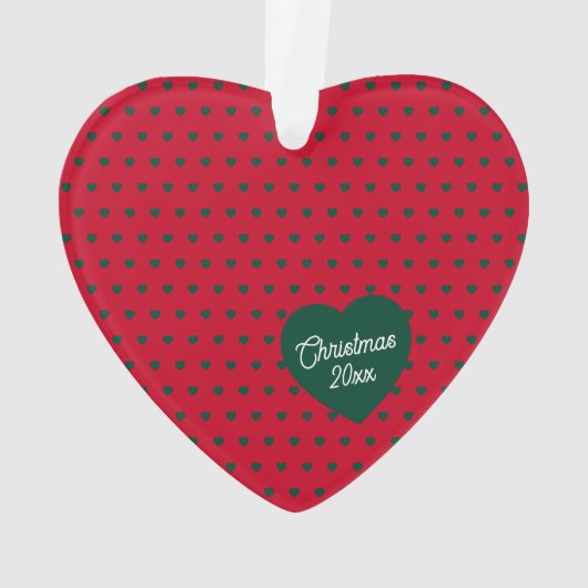 Eenvoudig monogram voor kerstmis ornament (achterkant)