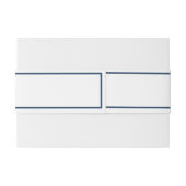 Eenvoudig Monogram Weddenschap Uitnodigingen Wikkel (Achterkant Voorbeeld)