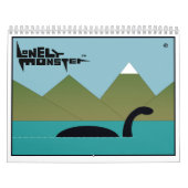 Eenvoudig Monster Cartoon kalender (twee pagina's) (Hoes)