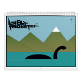 Eenvoudig Monster Cartoon kalender (twee pagina's) (Hoes)