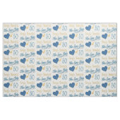 Eenvoudig mooi 50e verjaardag stof (Fat Quarter)