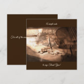 Eenvoudig mooi bedankkaart (Voorkant / Achterkant)