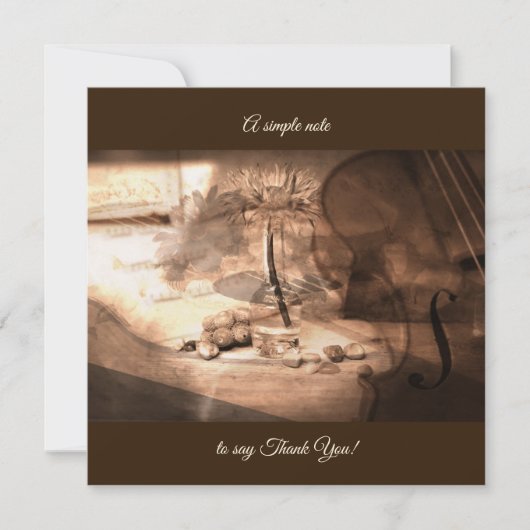 Eenvoudig mooi bedankkaart (Voorkant)