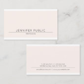 Eenvoudig mooi, modern, elegant kleurenscherm visitekaartje (Voorkant / Achterkant)