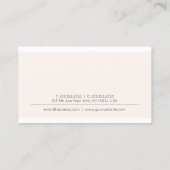 Eenvoudig mooi, modern, elegant kleurenscherm visitekaartje (Achterkant)