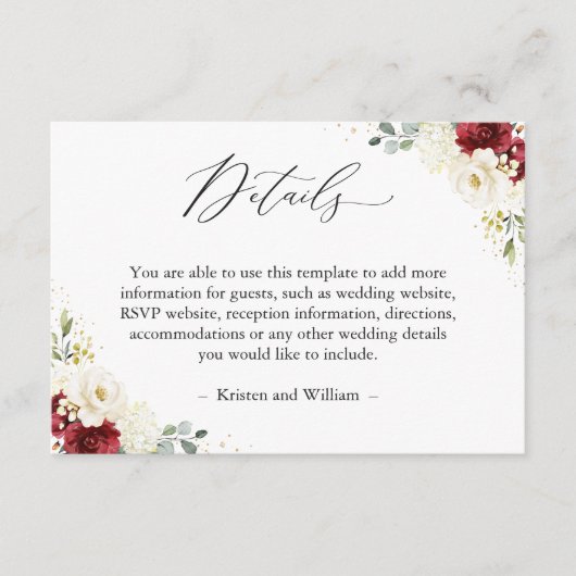 Eenvoudig mooie details van het rode kruis informatiekaartje (Voorkant)