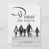 Eenvoudig mooie kerstfotokaarten feestdagenkaart (Voorkant)