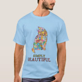 Eenvoudig mooie, kleurrijke kat kunst t-shirt (Voorkant)