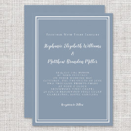 Eenvoudig mosterdblauw modern minimalistisch grafi kaart