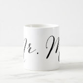 Eenvoudig Mr Script Stijlvolle Moderne Bruidegom T Koffiemok (Center)