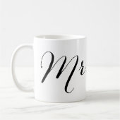 Eenvoudig Mr Script Stijlvolle Moderne Bruidegom T Koffiemok (Links)