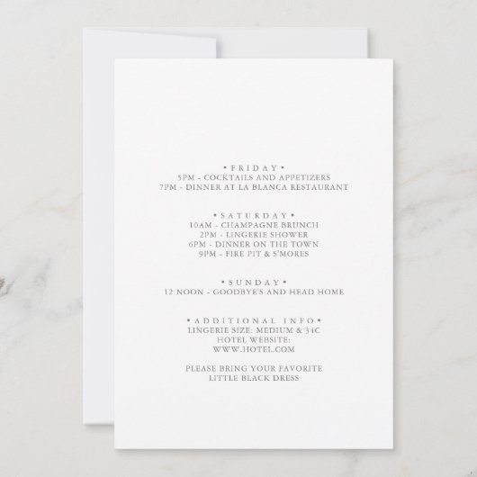 Eenvoudig Multicolor Wildflower vrijgezellenweeken Kaart (Achterkant)