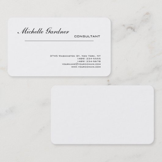 Eenvoudig multifunctioneel, eenvoudig visitekaartje (Voorkant / Achterkant)