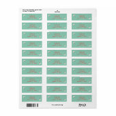 Eenvoudig Muntgroen Kerst Retouradres Etiket (Full Sheet)