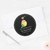 Eenvoudig Muntthee-Infuus Honing Etiket (Envelop)