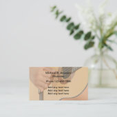 Eenvoudig muzikaal muziekontwerp visitekaartje (Staand voorkant)