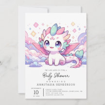 Eenvoudig mythisch Dragon-Baby shower