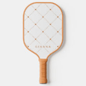Eenvoudig naadloos patroonpatroon pickleball paddle (Voorkant)