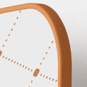 Eenvoudig naadloos patroonpatroon pickleball paddle (Links Detail)