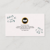 Eenvoudig naamloze kreupeltje visitekaartje (Achterkant)