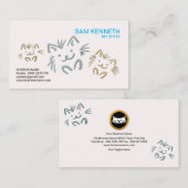 Eenvoudig naamloze kreupeltje visitekaartje (Voorkant / Achterkant)