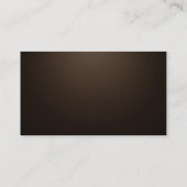 Eenvoudig naamloze Sepia Professional Uniek Visitekaartje (Achterkant)