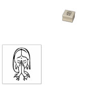 Eenvoudig Namaste-gebed Rubberstempel (Gestempeld)
