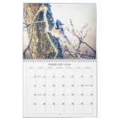 Eenvoudig Natuur seizoensgebonden 12-maands kalend Kalender (Feb 2026)