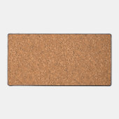 Eenvoudig natuurlijk bruin faux kurk textuur patro bureaumat (Voorkant)