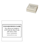 Eenvoudig natuurlijk houtnerfontwerp rubberstempel (Gestempeld)