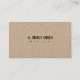 Eenvoudig natuurlijk professioneel visitekaartje