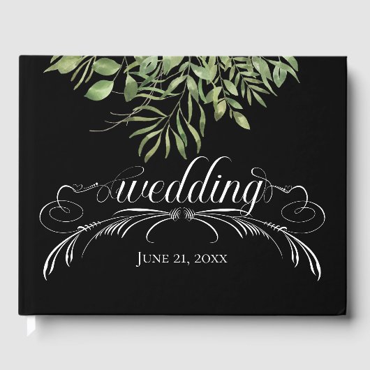 Eenvoudig neerslaan, bruiloft gastenboek (Voorkant)