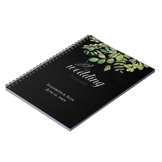 Eenvoudig neerslaan, bruiloft notitieboek (Linkerzijde)