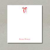 Eenvoudig Neon Rode Boog Schrift Aangepaste Naam S Notitieblok