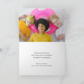 Eenvoudig Neon Yellow Cheers Calligrafie-script Fo Feestdagen Kaart (Binnen)