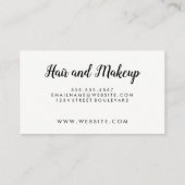 Eenvoudig / Nep leer en gouden afwerking Visitekaartje (Achterkant)