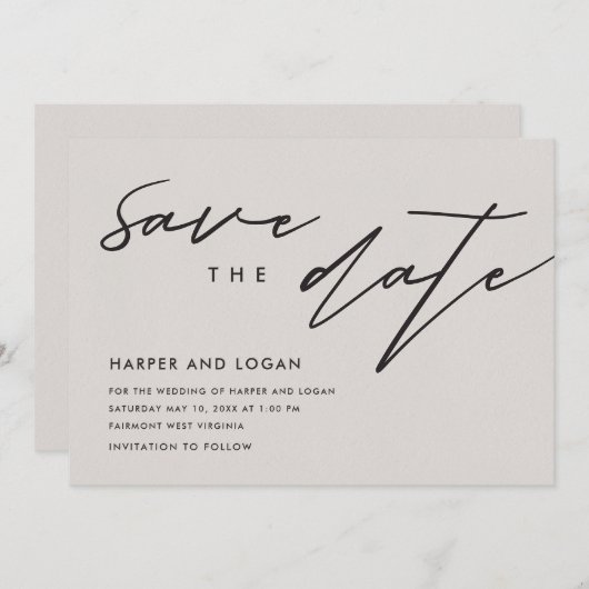 Eenvoudig netwerk sparen de Datum Kaart (Voorkant / Achterkant)