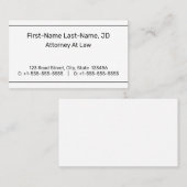 Eenvoudig, neutraal en gewoon Visitekaartje (Voorkant / Achterkant)