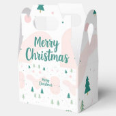 Eenvoudig neutraal ontwerp Kerstmis Bedankdoosjes (Geopend)